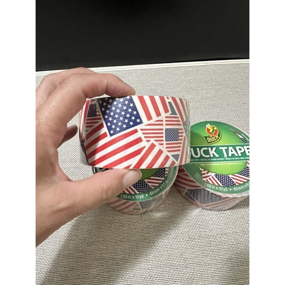 Duck Tape Bundle Patriotic USA 4th Of July Flag  Stars & Stripes Decor New - Picture 5 of 7